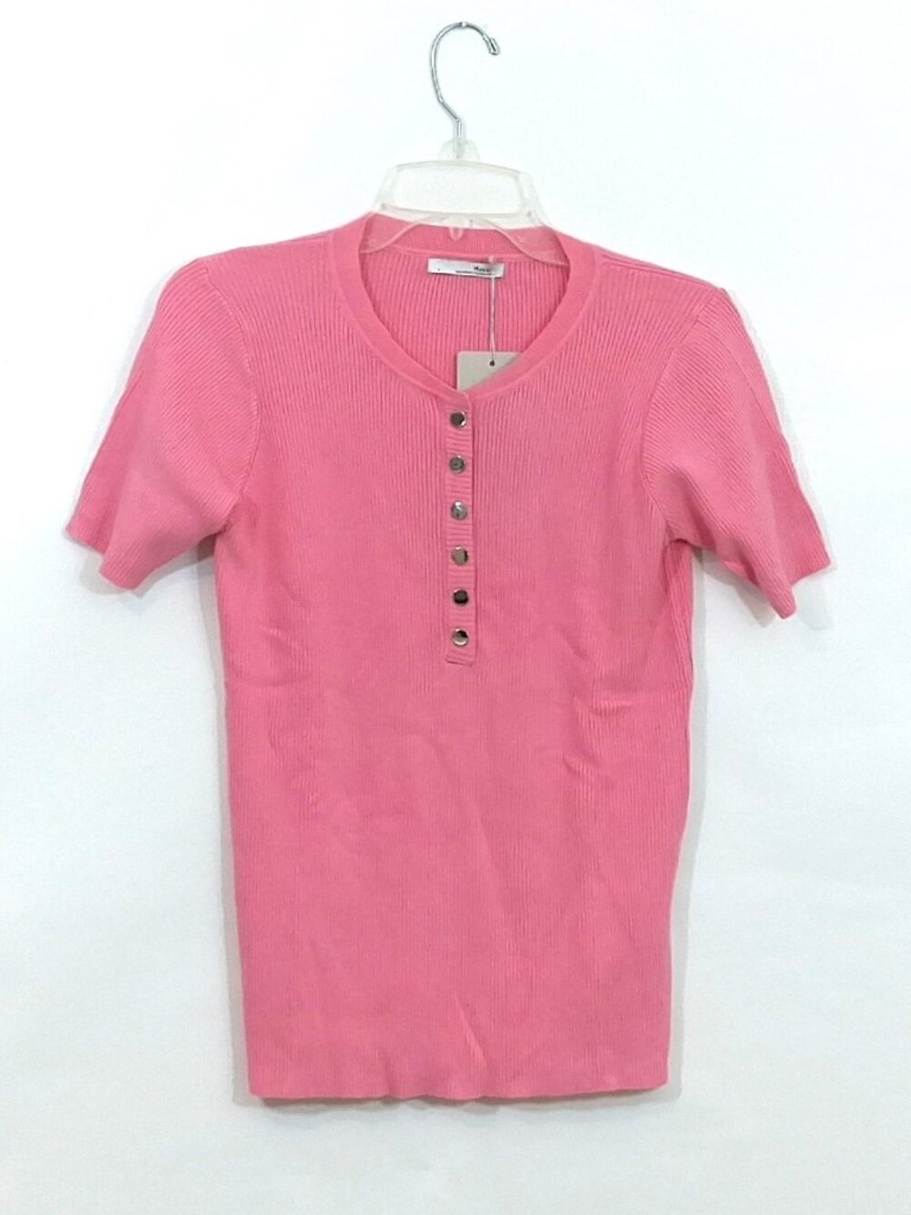 Pink Ribbed Top S, Messic - Picture 2 of 4